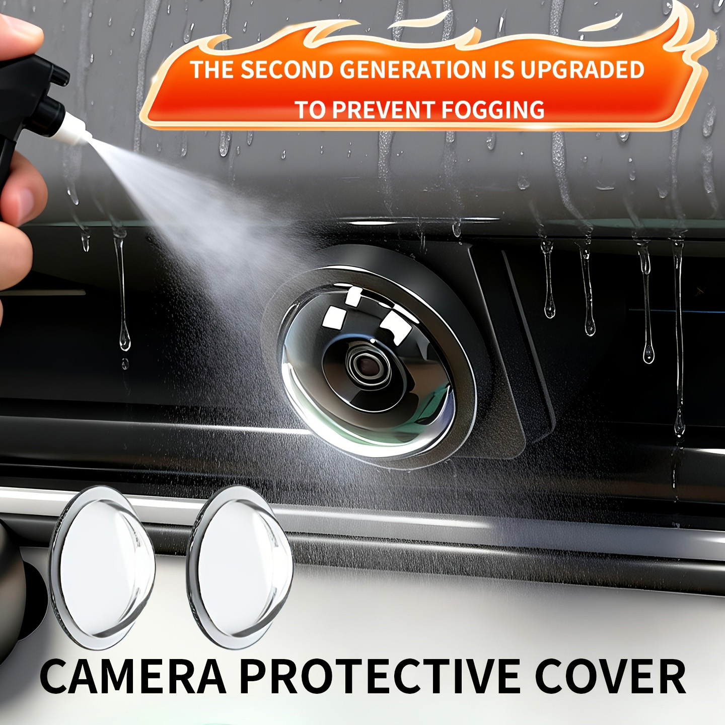 Rear Camera For Car - 2 protections d'objectif de caméra de