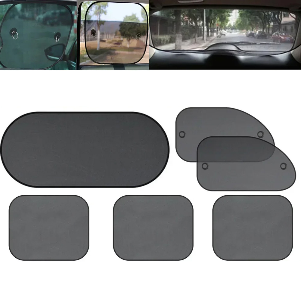 Car Accessories Rear - 1 Ensemble de pare-soleil noirs en