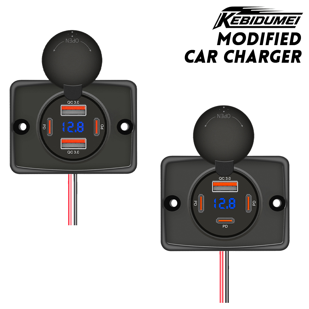 Car Accessories Qc - KEBIDUMEI PD + QC 4 Ports