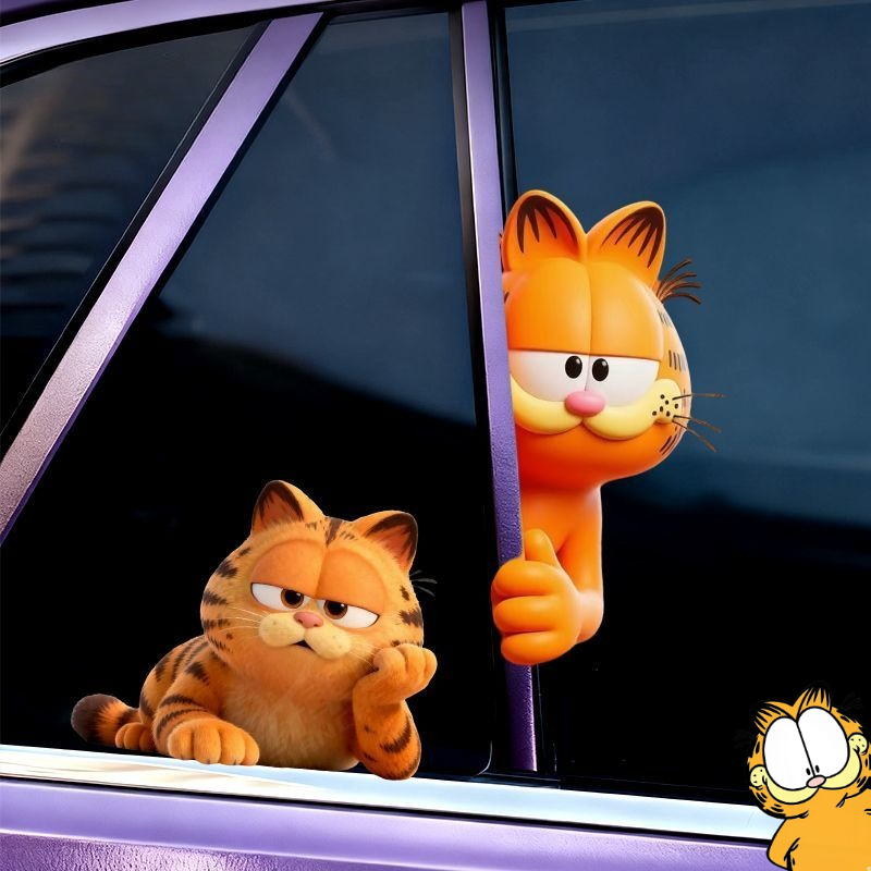 Car Accessories Kit - Autocollants Garfield dessin animé mignon et