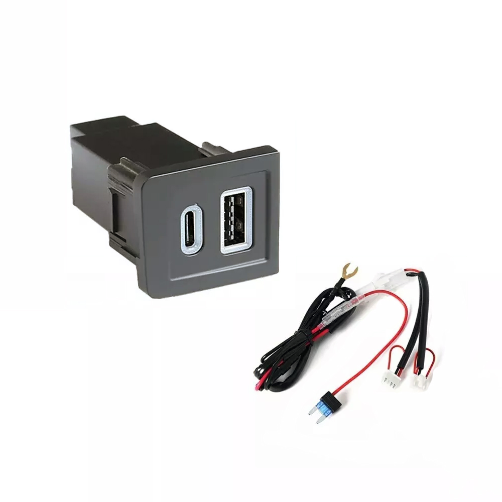 Car Accessories Qc - Adaptateur d'alimentation pour voiture, double USB