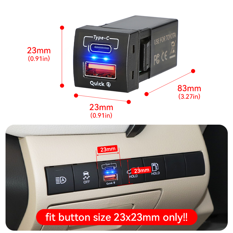 Chargeur rapide 48W QC3.0 USB  - Car Accessories Qc avis et prix