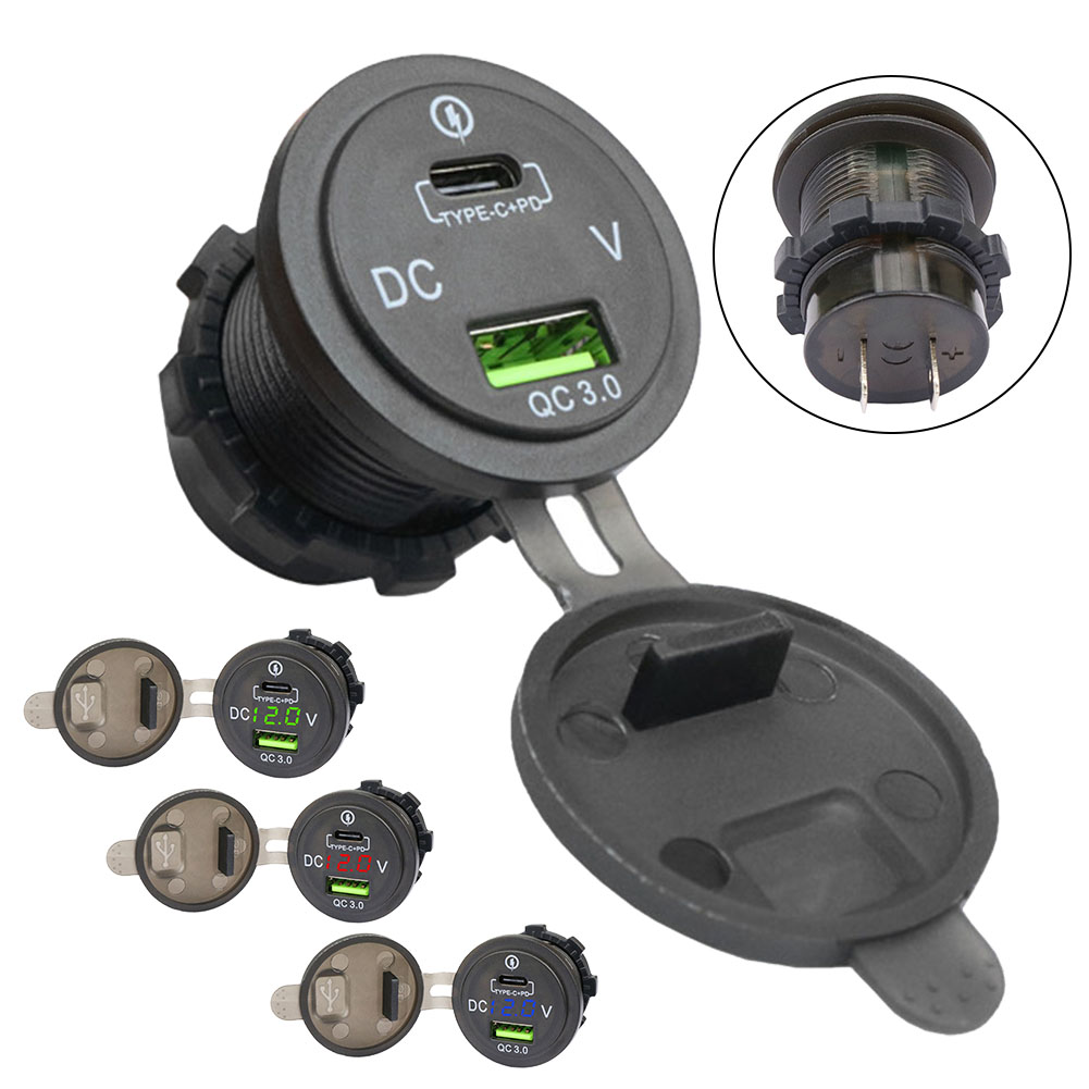 Prise LED QC 3.0, voltmètre, a - Car Accessories Qc avis et prix