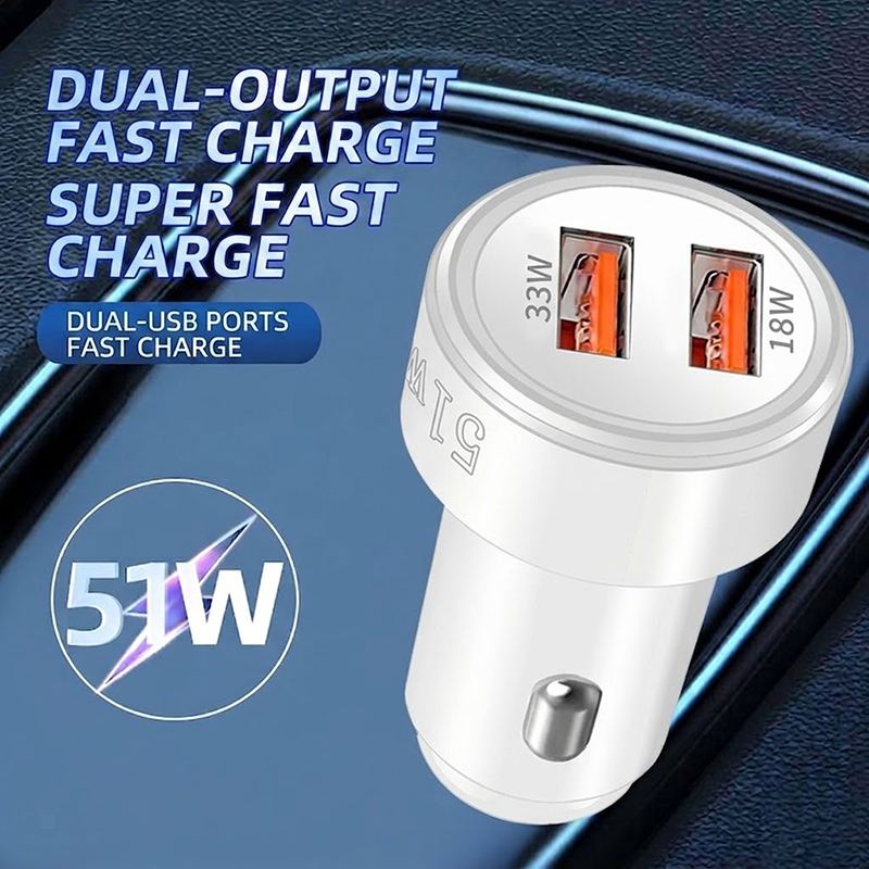 Chargeur de voiture USB double - Car Accessories Qc avis et prix