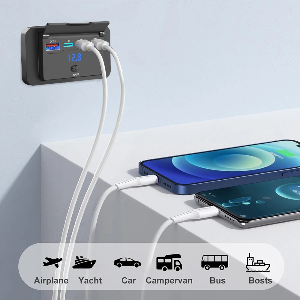 Chargeur de voiture USB trois  - Car Accessories Qc avis et prix