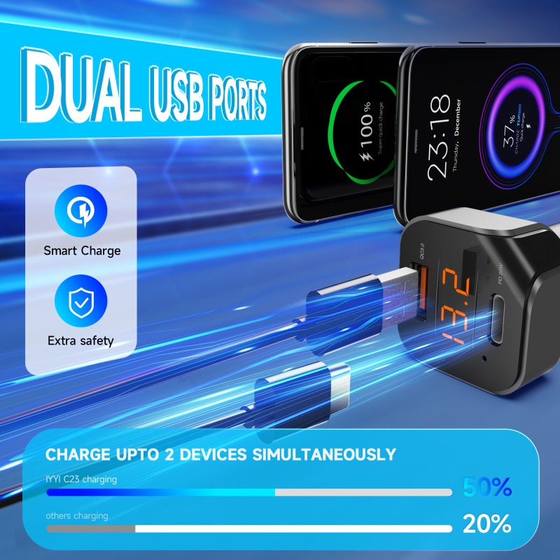 C23 Bluetooth 5.1 voiture MP3  - Car Accessories Qc avis et prix