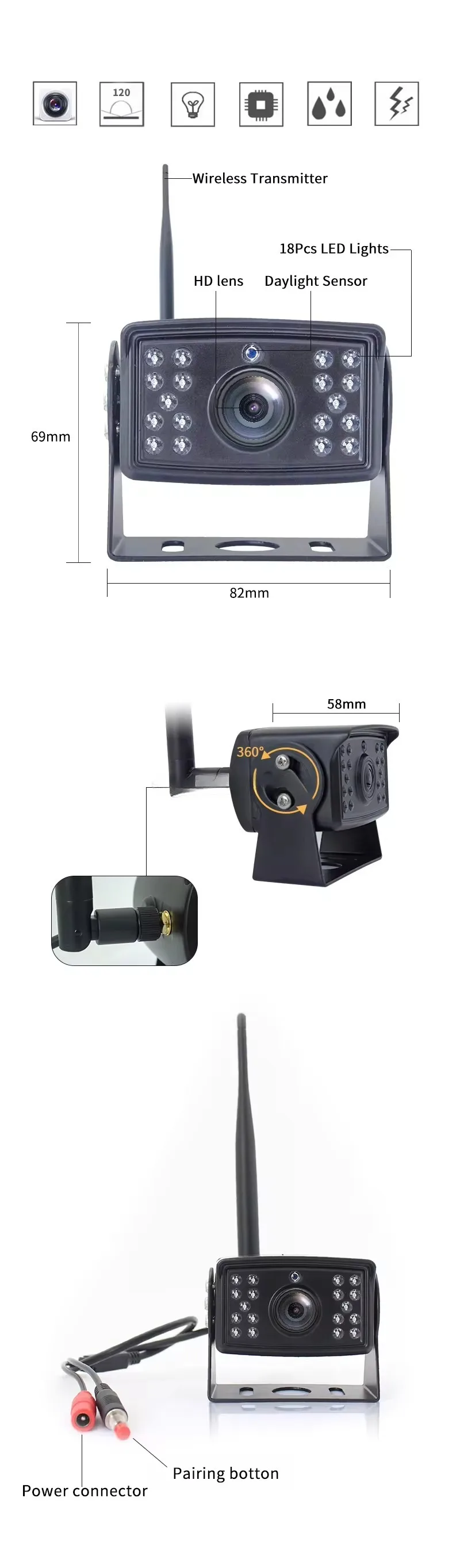 Système de caméra de recul san - Rear Camera For Car avis et prix