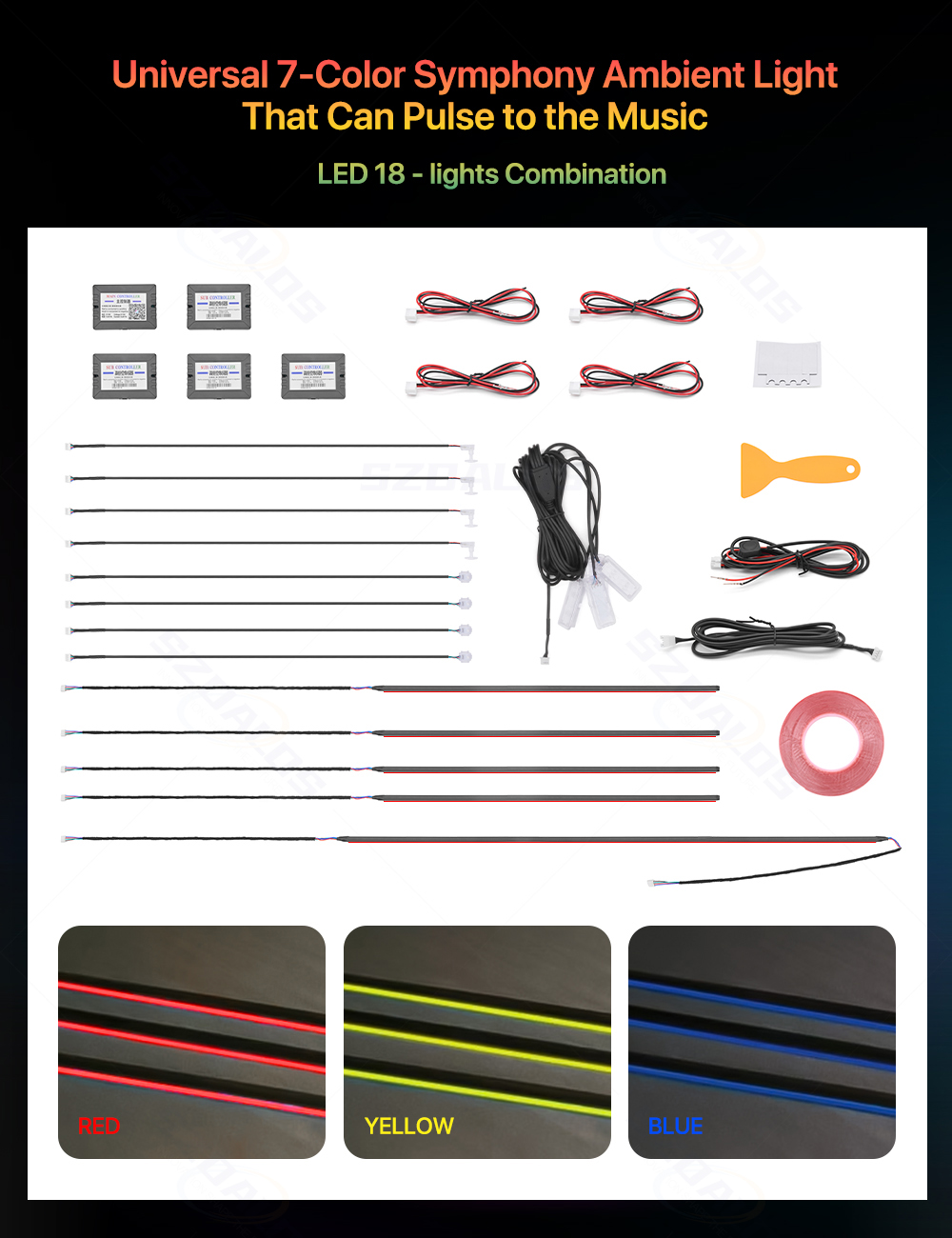 Kit d'éclairage d'ambiance pou - Led Interior Ambient Light avis et prix