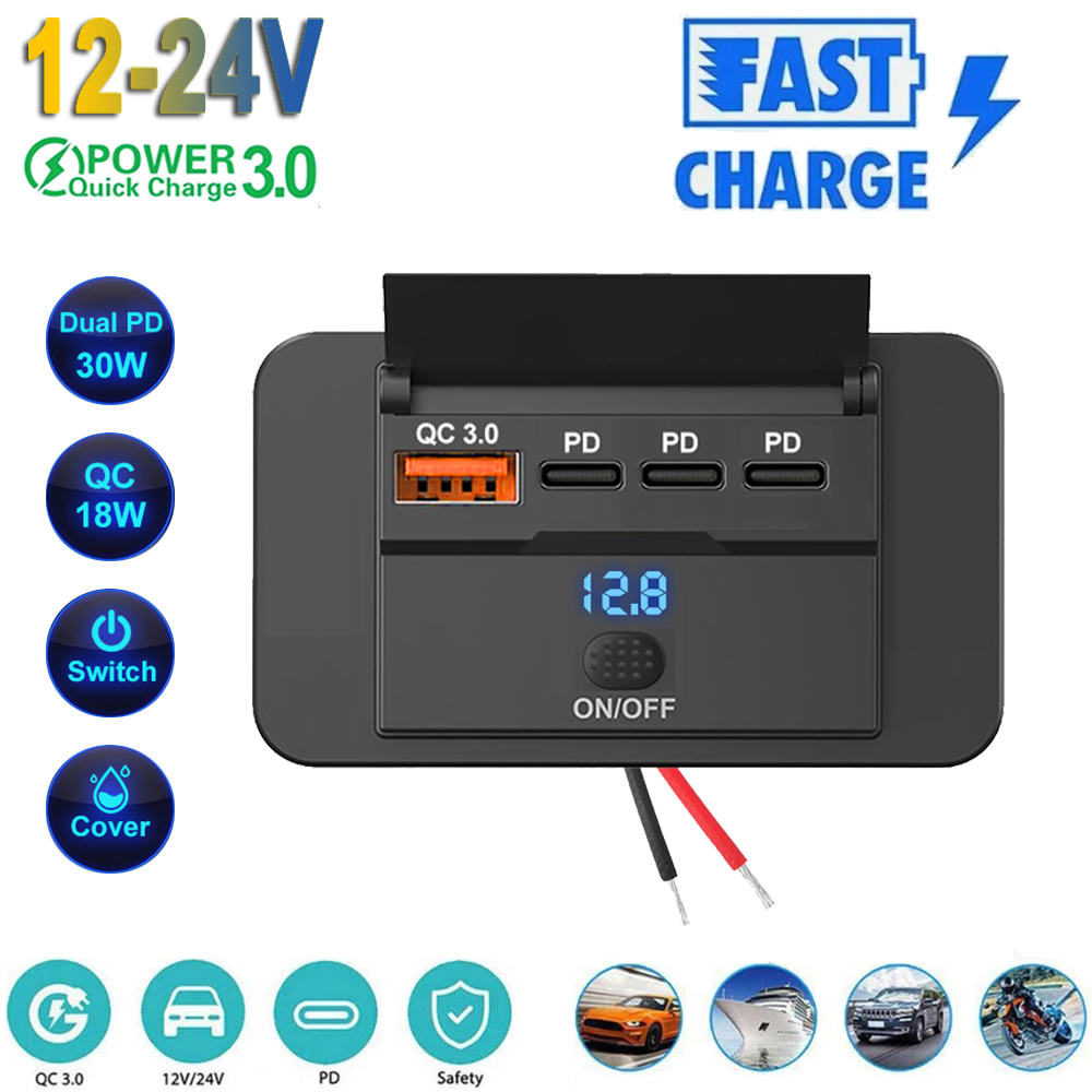 2025 4 Ports 12V RV USB prise  - Car Accessories Qc avis et prix